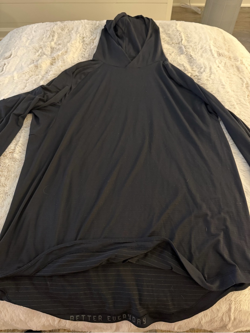lululemon athletica Black Hooded Drysense XL Like New